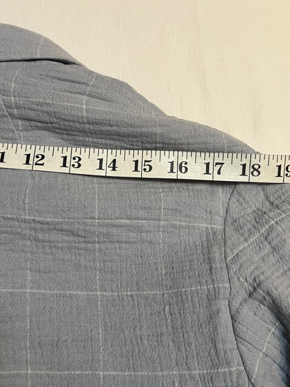 Madewell Gray Windowpane Plaid Linen Blend Blazer Jacket Button Pocket Size S - Picture 9 of 9